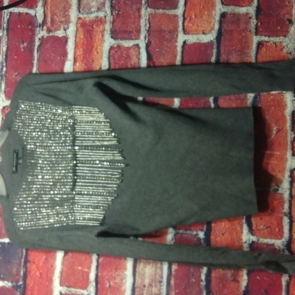 iNC grey embellished sweater XL - Picture 1 of 5